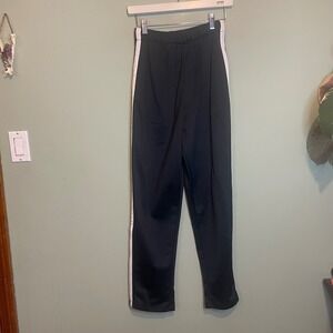 Augusta Sportswear Mens Activewear Athletic  Side Striped Sweatpants Black Small